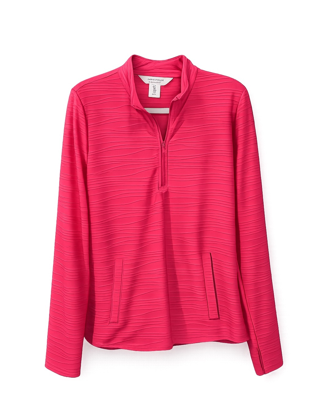 Tommy Bahama Women’s L Pink Magenta 1/4 Zip Pullover Golf Tennis Athletic Top